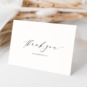 Ellesmere Tack för att gifta oss med vår Bröllopsd Kort