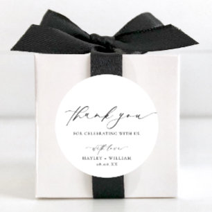 Ellesmere Tack Wedding Favor Runt Klistermärke