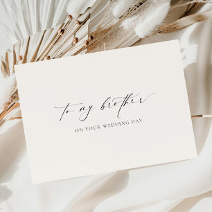 Ellesmere till min bror på din Bröllopsdag Kort