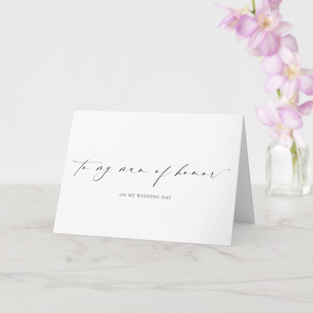 Ellesmere Till Min Brudtärna Bröllopsdag Kort (Orkide)