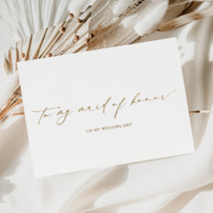 Ellesmere till min Maid of honor-Bröllopsdag Folierat Kort