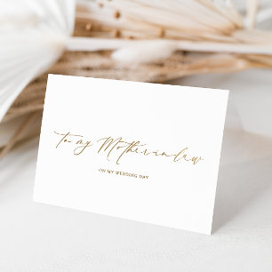 Ellesmere till min Mor-in-law-Bröllopsdag Folierat Kort