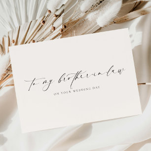 Ellesmere till min svärbroder-Bröllopsdag Kort