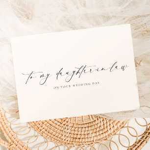 Ellesmere till min svärdotter-Bröllopsdag Kort