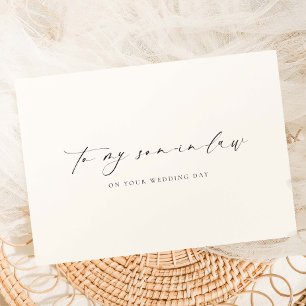 Ellesmere till min svärson-Bröllopsdag Kort