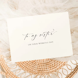 Ellesmere till min syster på din Bröllopsdag Kort