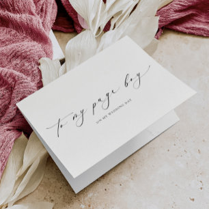 Ellesmere to My Page Bröllopsdag Kort