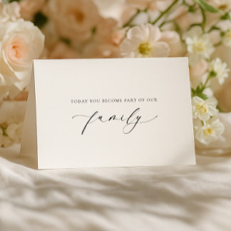 Ellesmere Today You Become Family Wedding Day Kort