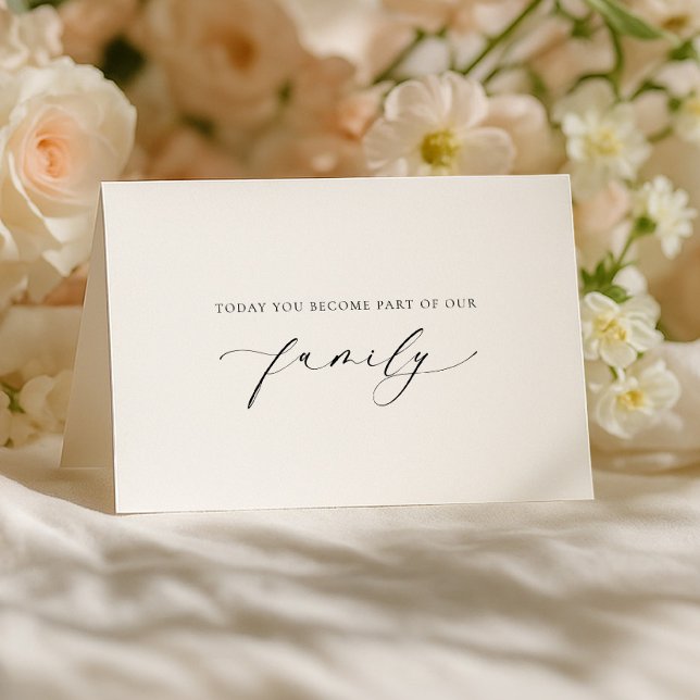 Ellesmere Today You Become Family Wedding Day Kort (Skapare uppladdad)