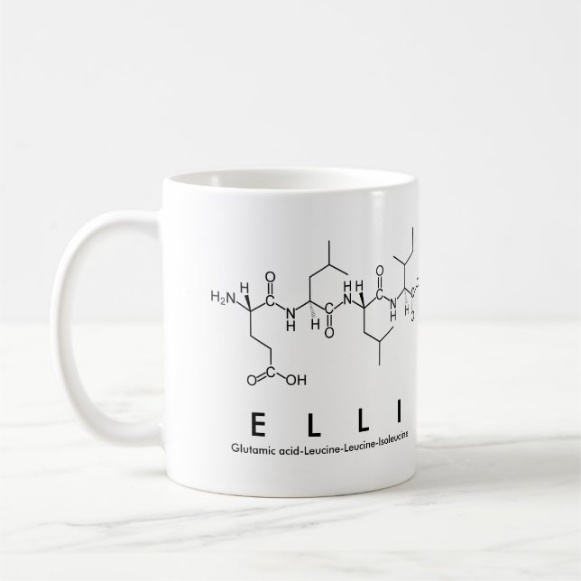 Elli peptide namn mugg (Vänster)