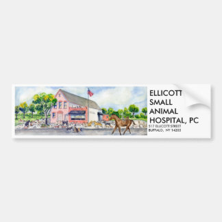 ellic. husdjur reviderad, ELLICOTTSMALLANIMALHOSPI Bildekal