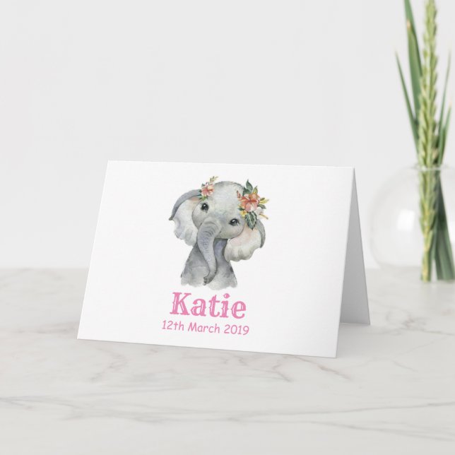 Ellie Birth Card Kort (Framsida)