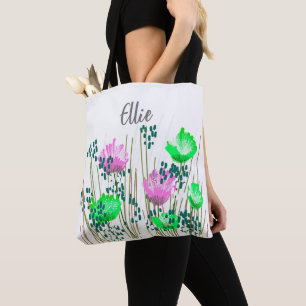 Ellie Blommig Monogram Tygkasse