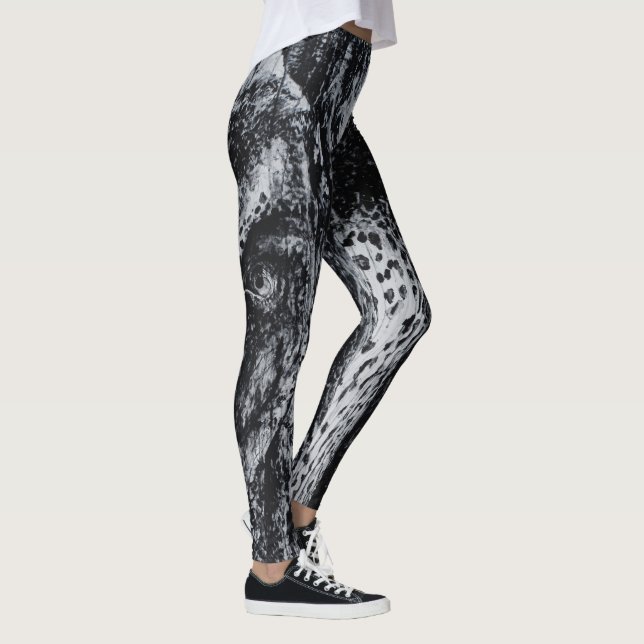 Ellie den elefantunika Vilden Animalisk Porträtt Leggings (Höger)
