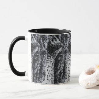 Ellie Elefant Asiatisk Vilda Djur Djungel Djur Kon Mugg