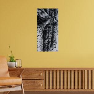 Ellie Elefant Asiatisk Vildliv Djungeldjur Konst Poster