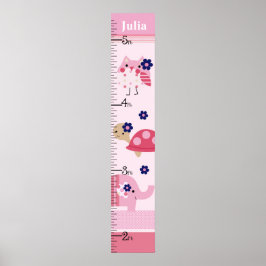 Ellie/Ella Elephant/Uggla Growth Chart-Behålla 8 x Poster