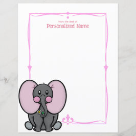 Ellie Phant Rosa Obeklädd Papprare Lakan