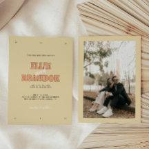 ELLIE Retro Modern fetstil Bröllop