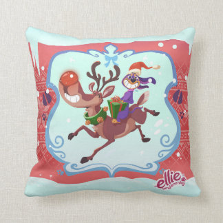 Ellie the Wienerdog® WeenDeer Holiday KuddThrow Ka Kudde