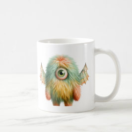 Ellie - Vitaktig enögd Monster Mugg