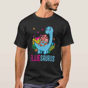 ELLIESAURUS Personlig Namn ELLIE Dino Dinosaur T Shirt