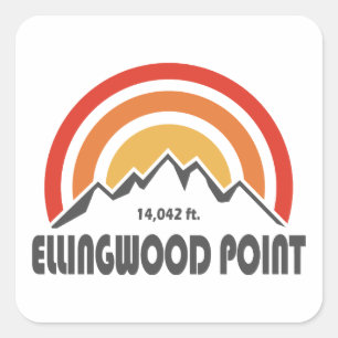 Ellingwood Point Fyrkantigt Klistermärke
