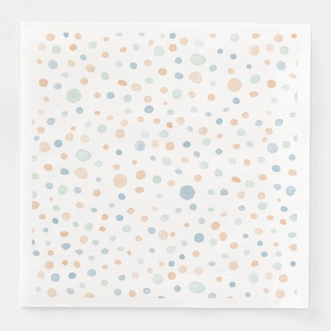 Elliot Confetti Watercolor Dots, Pappersservett (Framsida)