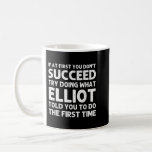 ELLIOT Gift Namn Personlig Birthday Funny Chris Kaffemugg<br><div class="desc">ELLIOT Gift Namn Personlig Birthday Funny juljoke</div>
