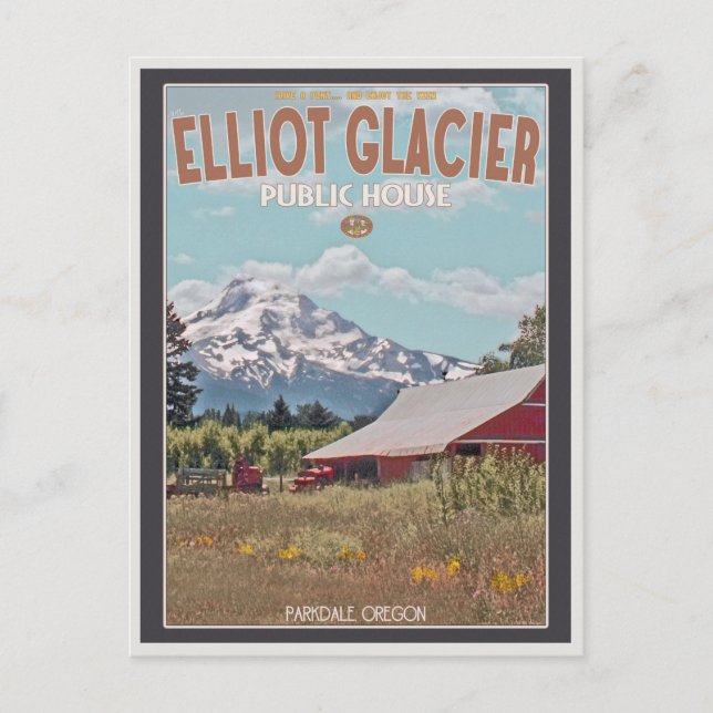 Elliot Glacier Public House Vykort (Framsida)
