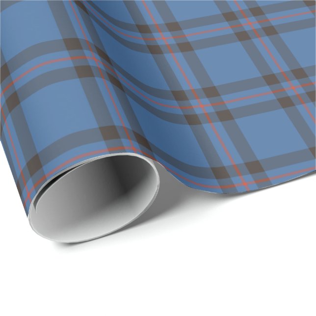 Elliot Klan Tartan Presentpapper (Rullad Hörn)