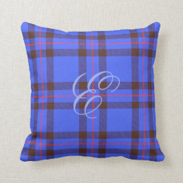 Elliot (kudder den moderna) Tartanmonogramen Kudde