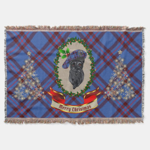 Elliot Scottie Hund jul Throw Blanket Filt