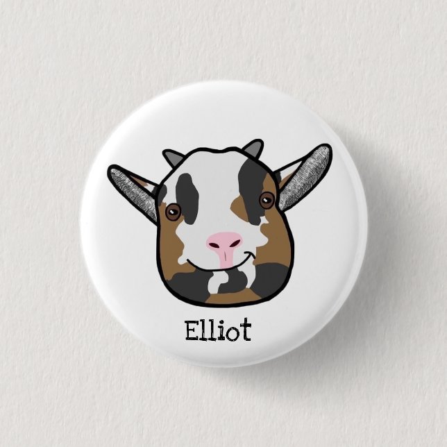 Elliot The Goat Badge Knapp (Framsida)