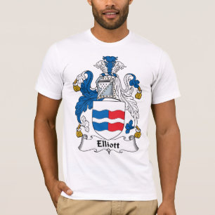 Elliott familjvapensköld tee shirt