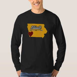 ELLIOTT IOWA IA USA Söt Souvenir Merch Amerikans T Shirt