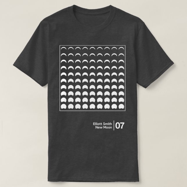 Elliott Smith Minimal Stil Graphic Artwork Design T Shirt (Design framsida)