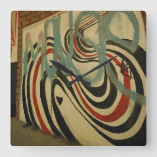 elliott smith-minnesvägg fyrkantig klocka