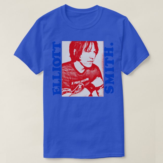 Elliott Smith Retro Styled Fläkt Art Design T Shirt (Design framsida)