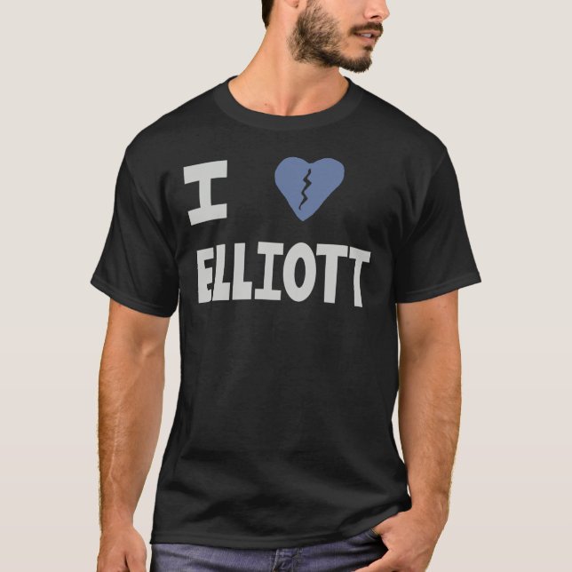 Elliott Smith Tribute - Jag Broken Heart Elliott   T Shirt (Framsida)