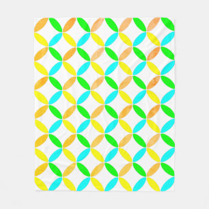 Ellipse Mönster Abstrakt Art Fleecefilt