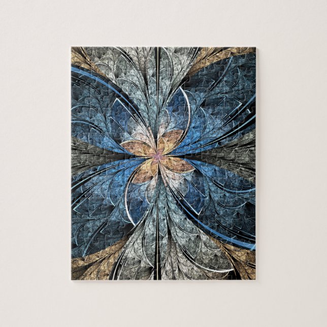 Elliptiskt fjärilspussel med Tin Pussel (Vertikal)