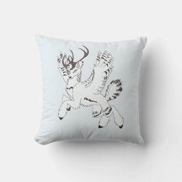 Ellis Dark Fantasy Reindeer Accent Pillow Kudde