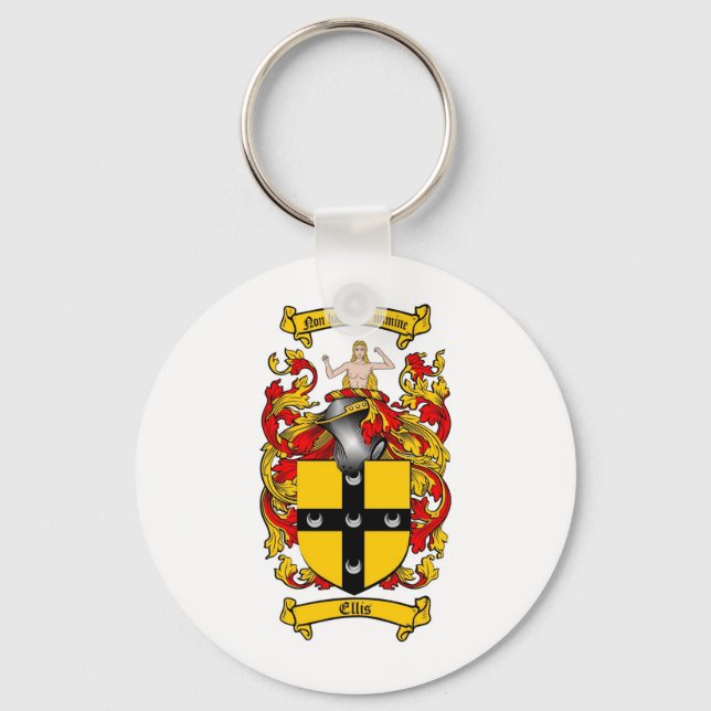 ELLIS FAMILY CREST - ELLIS JACKAR AV ARM NYCKELRING (Framsida)