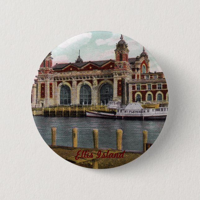 Ellis Island Button Knapp (Framsida)