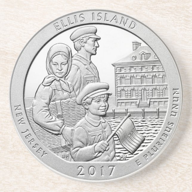 ELLIS ISLAND COIN UNDERLÄGG (Framsidan)