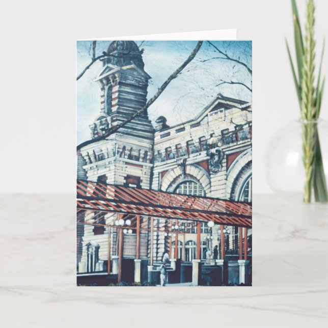 Ellis Island Greeting Card Kort (Framsida)