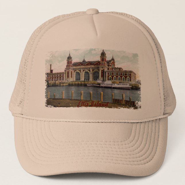 Ellis Island Hat Truckerkeps (Framsida)