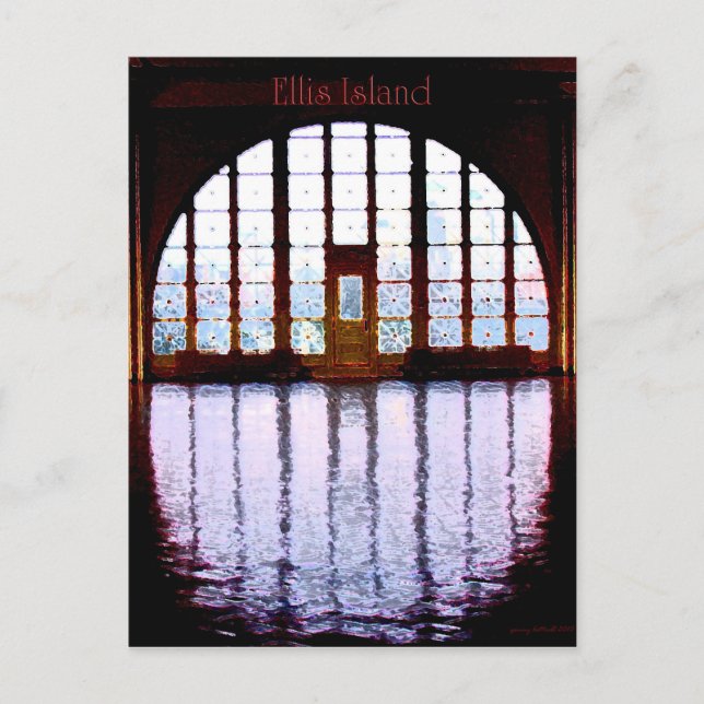 Ellis Island I Vykort (Framsida)