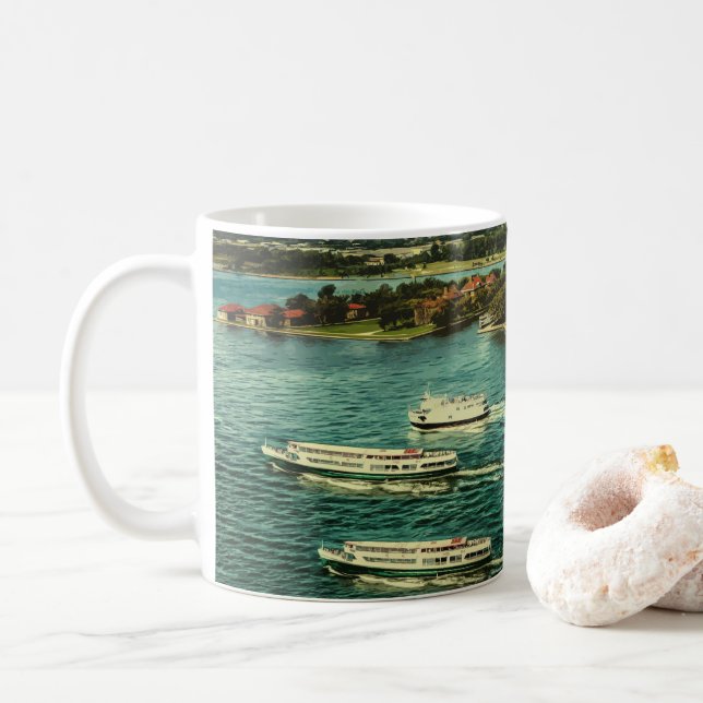 ELLIS ISLAND - JERSEY CITY - NEW YORK CITY KAFFEMUGG (Med munk)